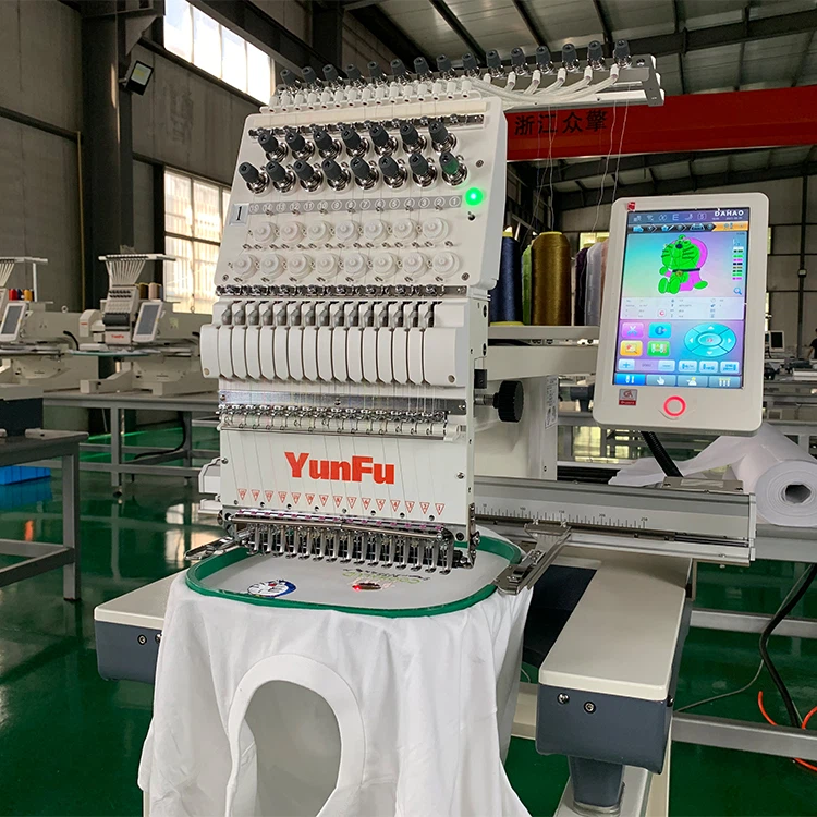 Lace gwisg hir carped dilledyn brodwaith peiriant pen sengl