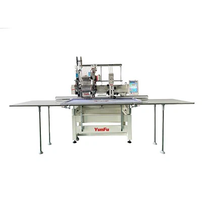 1+1 Cap wedi'i Gymysgu â Peiriant Brodwaith Coiling